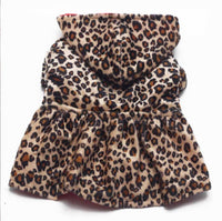 Pet Clothes Leopard Print Double-sided Dress