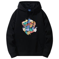 Heavy Hooded Sweater Loose Casual Jacket Trendy Brand Letter Printed All-matching Top