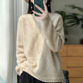 Autumn And Winter New Thickened V-neck Sweater Diamond Twisted Loose