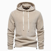 New Mens Long-sleeve Hoodie With A Stand-up Collar And A Half-zip