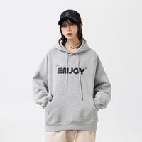 Simple Hooded Sweater Men And Women Letter Printing