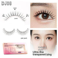 Eyelash Peak Natural False Eyelashes Sheer Root One-pair Package