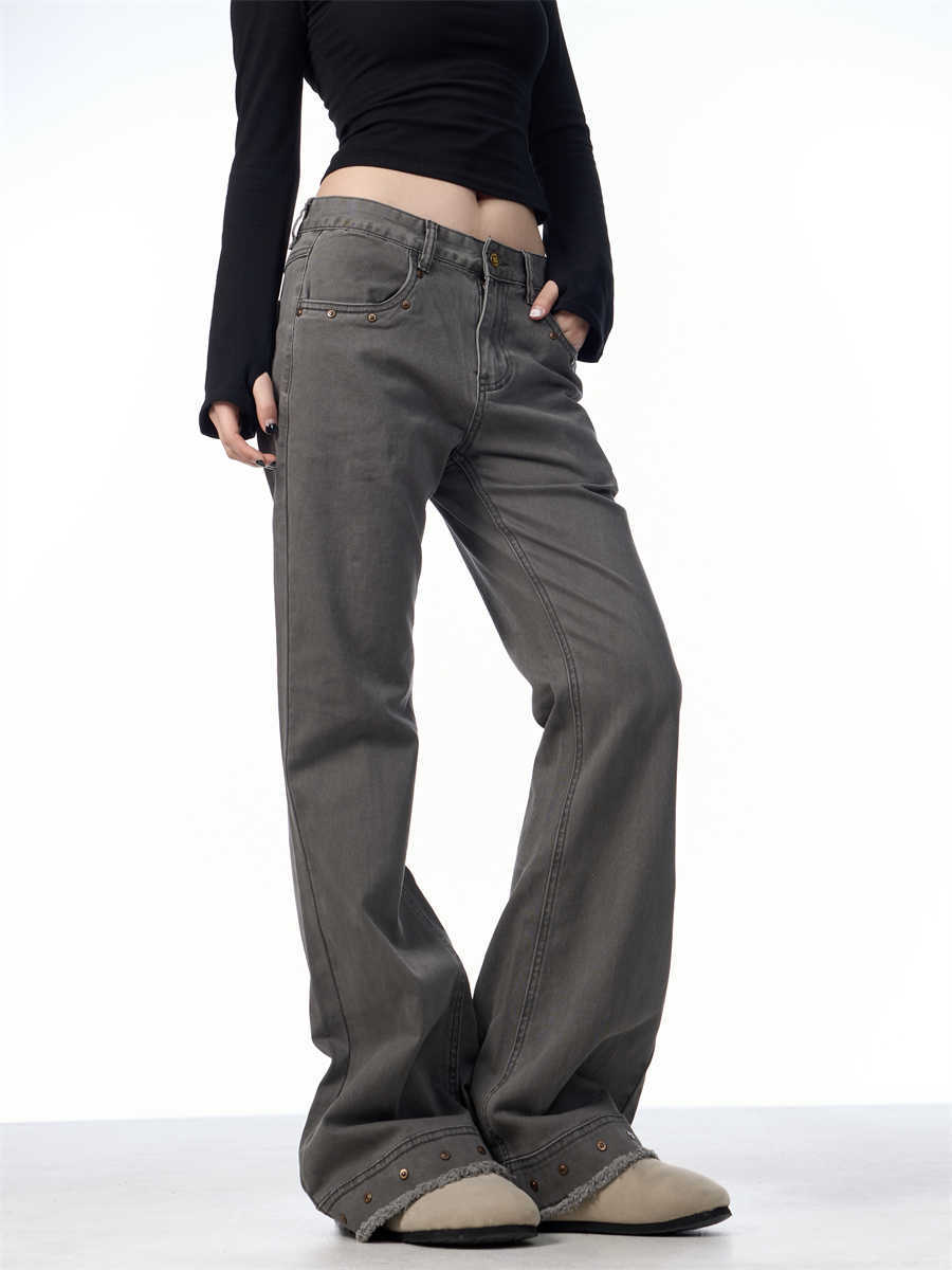 Retro Skinny Jeans Women's High Waist Stretch Flared Pants