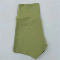 Lady's High Waist Peach Butt Lifting Sports Shorts