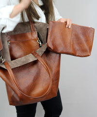 Soft Leather Large Capacity Single Shoulder Handbag