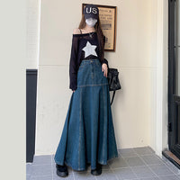 Women's Slim Wrapped Hip Denim Skirt