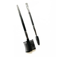 Semi-arc Steel Tooth Brow Groomer Double Head Concealer Brush