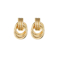 Best-selling Golden Circular Geometric Twisted Multi-layer Braided Design