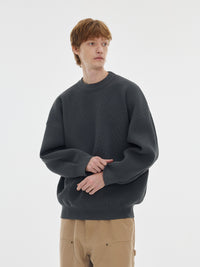 High-elastic Yarn Soft Skin-friendly Wear-resistant Pilling-resistant And Loose-fitting Sweater