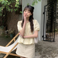 Puff Sleeve Shirt Summer Women's Clothing