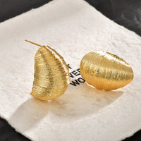 New Stylish Minimalist Metal Irregular Thread Earrings