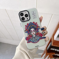 Foreign Style National Tide Portrait Tide Brand Anti-fall Mobile Phone Case