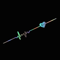 Car ECG Creative Heartbeat Motorcycle Body Bumper Decorative Stickers