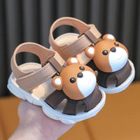 Summer Baby Plastic Toddler Shoes Closed Toe Non-slip Cute Super Soft Velcro Baby Cartoon Indoor And Outdoor Sandals