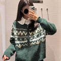 Womens Retro Chic Zippered Sweater Coat
