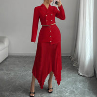 Stylish And Sophisticated Womens Suit Skirt Set