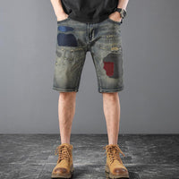 Pu Shuai Scrape Plus Size Fifth Pants Trendy