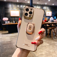 Electroplated Mobile Phone Shell Bear Bracket Fine Hole