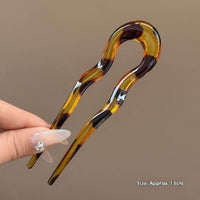 Acrylic Women's Hairpin Back Head Updo Pin