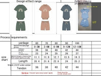 Rainbow Waffle Four-color Side Button Short Sleeve Baby Bodysuit Shorts Suit