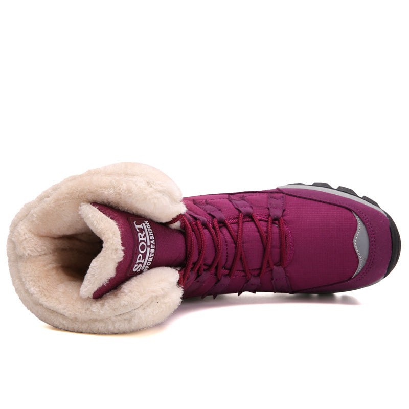 Velvet Warm Cotton Snow Boots High Cotton-padded Shoes