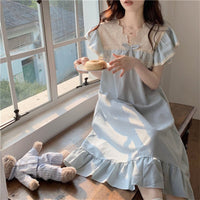 Pajamas Women's Short-sleeved Princess-style Nightdress Home Wear
