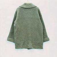 Elegant Polo Collar Plus Size Women's Coat