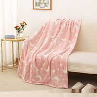 Flannel Glow-in-the-dark Blanket Soft Cozy And Warm For Naps