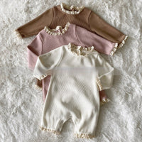 Ins Infant Toddler Jumpsuit Cute Stitching Lace