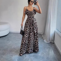French-style Sexy Strapless Printed Slip Dress