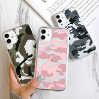 Compatible with Apple , Fully Printed Camouflage Mobile Phone Case Soft Shell Tpu