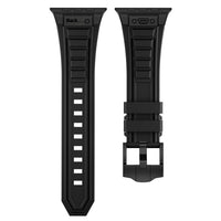 Cross Nail High Elastic Silicone Strap Iwatch1-9 Metal Folding Buckle
