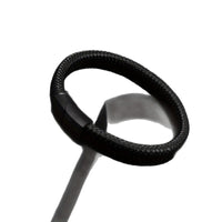 Mens Vintage Leather Bracelet With Leather Magnetic Clasp