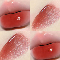 Pinkyfocus Gold Nugget Cube Foundation Mirror Lip Lacquer Lasting Moisturizing No Stain On Cup
