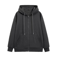 Men's And Women's Sparkling Style Zipper Cardigan Hoodie Plus Size