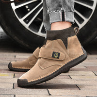 Velcro Shoes Men Ankle Boots Winter Sock Trainer Boots High Quality
