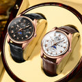 Men's Waterproof Luminous Wrist Belt Moon Quartz Watch