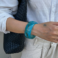 Exaggerated Instagram-style Round Wide-face Resin Bracelet