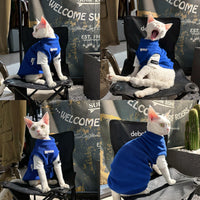 Versatile Faux Two-piece Fleece Cat Outfit