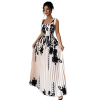 Women's Retro Painted Print Slip Dress