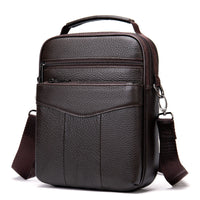 Men's Leather Messenger Bag First Layer Cowhide Casual