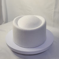 Womens Retro French-style Dome Jazz Hat Woolen Top Hat All-Season Faux-Wool Hat For FallWinter