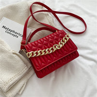 Fashion Rhombic Chain Slung One Shoulder Bag