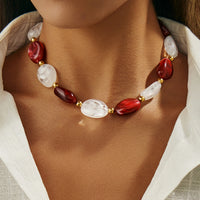 Ethnic Patchwork Style Irregular Multicolored Chain