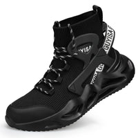 Men's Breathable And Smash-resistant Anti-seepage Steel Toe Cap Work Shoes