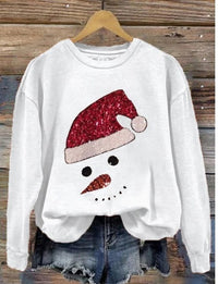 Fashion Female 3D Printing Snow Casual Sweatshirt