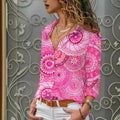 Casual Floral Women's Long-sleeved Blouse