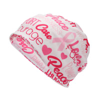 Breast Cancer Awareness Day Patterned Headscarfhat