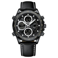 Alloy Leather Men's Business Watch Luminous Waterproof