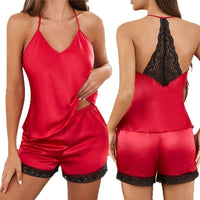 Sexy Lace Lingerie Set Camisole And Shorts For Loungewear